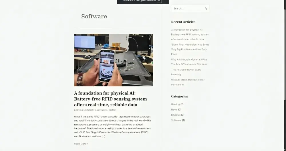 Software Category Page
